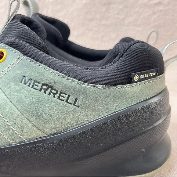 Merrell Ascent Ride Goretex Suede Hiking Sneakers-Men’s 8.5-Green/Black-Outdoors - Picture 7 of 10